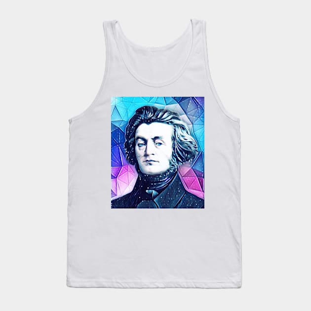 Adam Mickiewicz Snowy Portrait | Adam Mickiewicz Artwork 13 Tank Top by JustLit